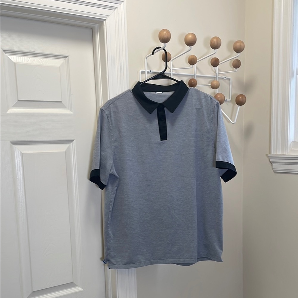 Kit and Ace - Classic Boxie Style Polo - Grey Black - M